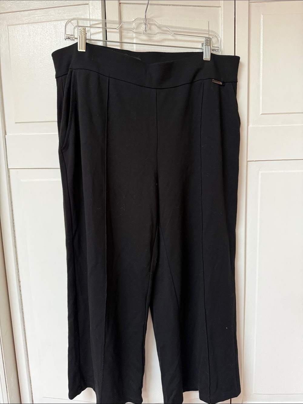 Jones NY Black Women's Wide-Leg Pants - Classic Pull-On Style